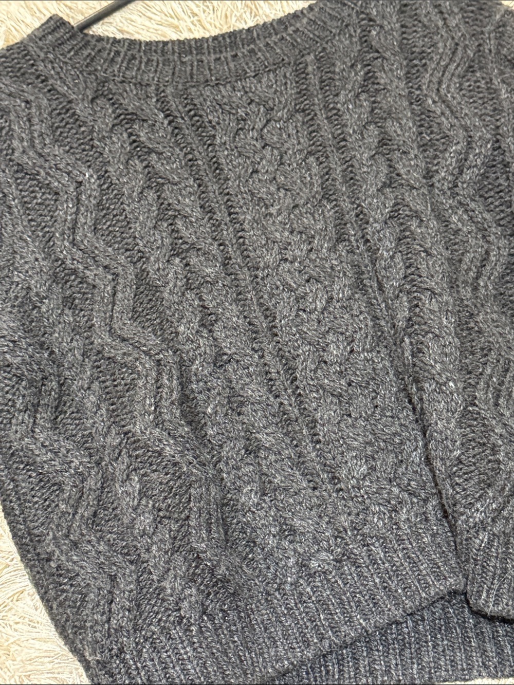 NWOT Chelsea28 Cable Knit Cropped Sweater - Picture 3 of 5